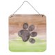 thumbnail image 1 of "Treasures Dog Paw Watercolor Metal Print, 6""H x 6""W, Multicolor" Caroline's Treasures BB7359DS66, 1 of 1