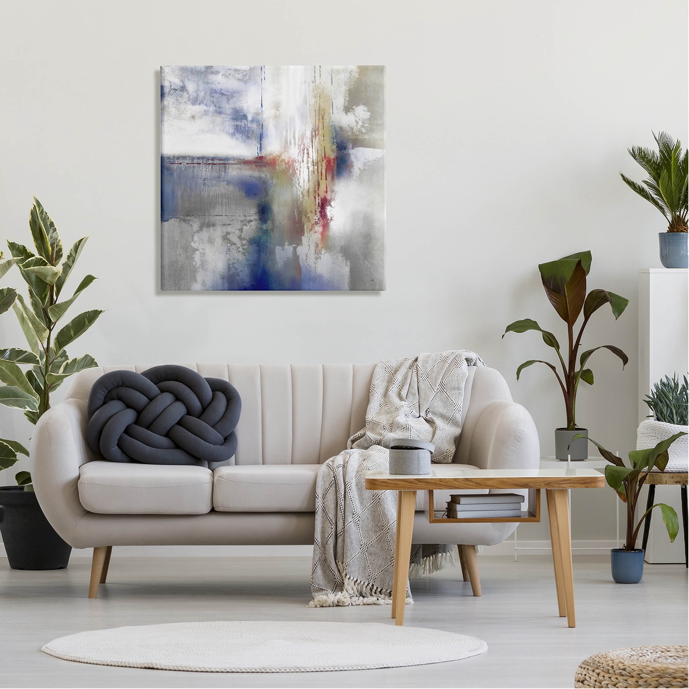 Stupell Industries Abstract Brush Strokes Composition Painting Gallery Wrapped Canvas Print Wall Art, Design by K. Nari