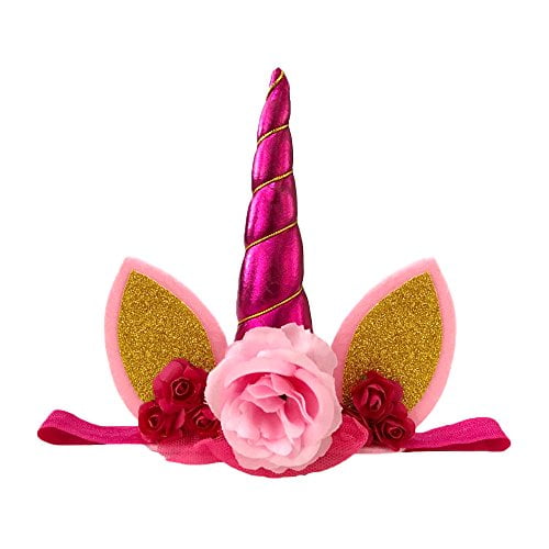 generic unicorn headband unicorn birthday rose flower