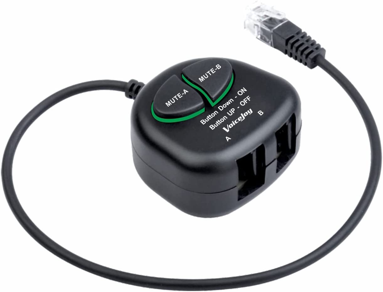 Naber Power Splitter 1 Je 2 M Kabellänge Schwarz 4P4C RJ9 Splitter Training Adapter Telephone Training Adapter Y
