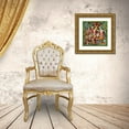 thumbnail image 3 of Bell, Bill 26x26 Gold Ornate Wood Framed with Double Matting Museum Art Print Titled - Santa Paws Christmas, 3 of 4