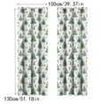 thumbnail image 3 of Cortinas de poliéster con adornos navideños, 2 piezas. Exquisitos adornos navideños para ventanas. Decoraciones festivas que hacen que la ventana luzca un ambiente navideño. Decoraciones de Halloween,, 3 of 6