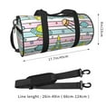 thumbnail image 4 of Bingfone Space Doodle Print Gym Duffle Backpack for Men Women,Travel Weekender Carry-On Bags with Detachable Back Pack Straps for Traveling Overnight Climb Sports, 4 of 8