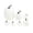 White, variant on HaiSphere 7PCS Halloween Artificial Pumpkin Ornament, Realistic Foam Home Party Decor - Black