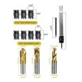 thumbnail image 3 of 13 Pcs Spot Weld Cutter Set, Double Sided 3/8" & 5/16" HSS Drill Bits, Titanium Coated Cobalt for Metal & Wood, 3 of 5