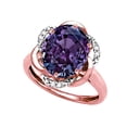 thumbnail image 3 of Star K � Large Oval 12x10mm Simulated Alexandrite Knot Big Stone Ring, 3 of 9
