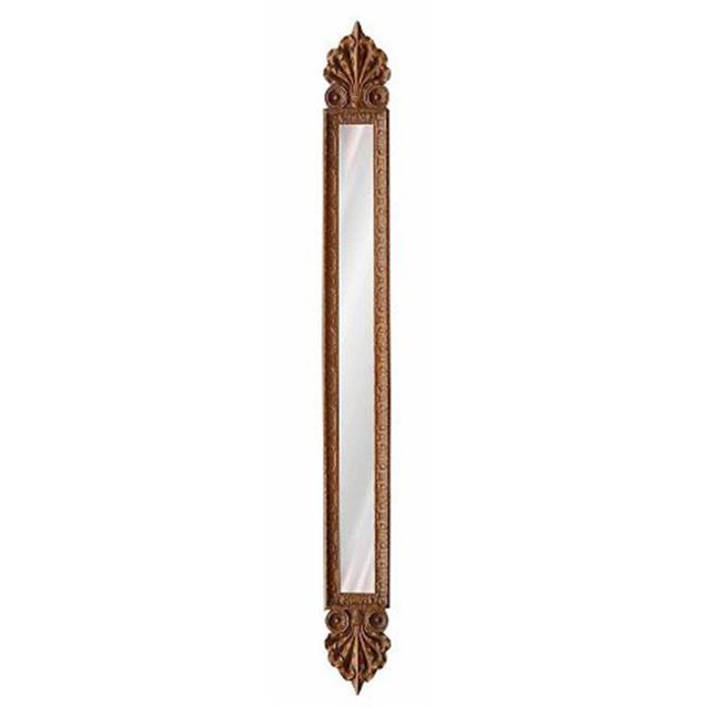 Miroir Décoratif en Bronze Double Fleuron de 60 Po