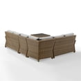 thumbnail image 5 of Bradenton 5Pc Outdoor Wicker Sectional Set Gray/Weathered Brown, 5 of 19