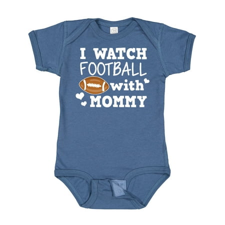 

Inktastic I Watch Football with My Mommy Gift Baby Boy Bodysuit