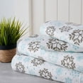 thumbnail image 5 of Bibb Home Holiday &amp; Winter Printed Flannel Sheet Set 100% Cotton, 5 of 9