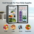 thumbnail image 7 of Simzlife 3.2 Cu.ft Mini Fridge with Freezer, Compact Design Mini Refrigerator with Single Door, 19.3 in D, 31.9 in H, 7 of 7