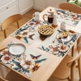 thumbnail image 5 of American Vintage Flowers Placemats Set of 2, Country Butterflies Retro Texture Non-Slip Place Mats Washable Table Mats for Kitchen Dining Table Decorations Indoor/Outdoor, 5 of 9