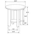 thumbnail image 3 of Ottowa Round Wood Side End Table with Shelf Light Oak, 3 of 9