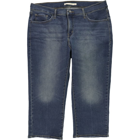 Levi's Womens Denim Stretch Skinny Curvy Jeans, Blue, Plus Size, 24W