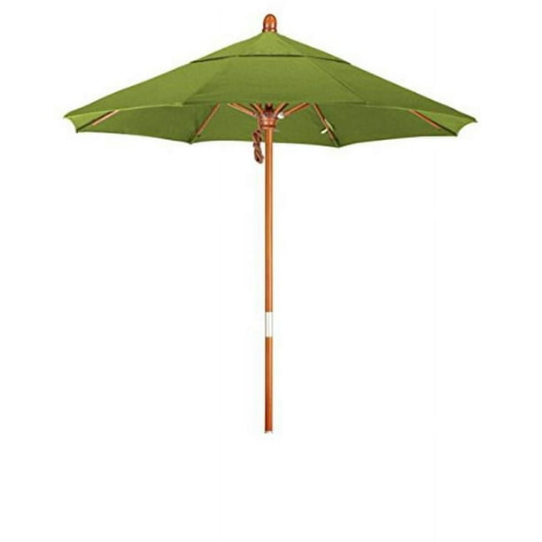 California Umbrella MARE758-5429 7,5 Pi Rond Marché Cadre en Bois Dur Parapluie, Matériel en Acier Inoxydable et Pousser Ouvert - Ara Brella