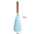 thumbnail image 6 of Mdesiwst Cooking Spatula Heat Resistant Wood Handle Silicone Cooking Spoon Non-stick Cookware for Home Kitchen, 6 of 8