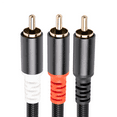 thumbnail image 2 of 2X RCA Y Adapter Cable Subwoofer Y Cable 1X RCA To 2X RAC Audio Cable 1 Rca To 2 Rca Power Amplifier Audio Cable,1 Meter, 2 of 7