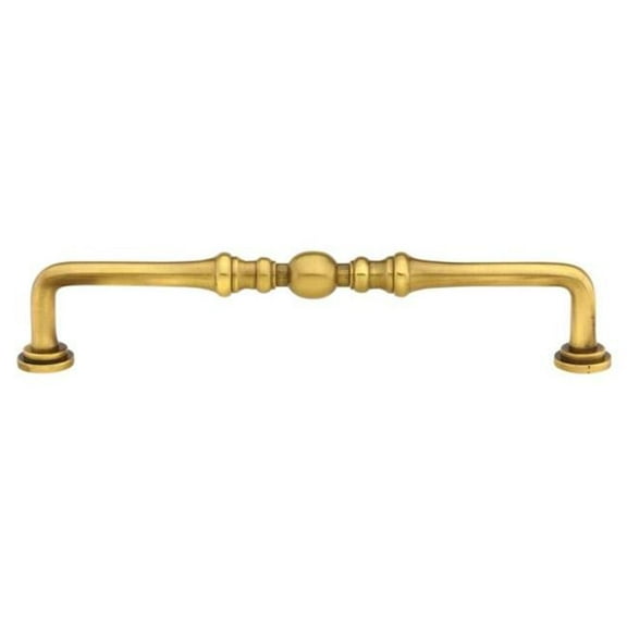 3.5 in. Center to Center Spindle Cabinet Pull, French Antique Brass