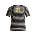 thumbnail image 5 of Nirvana Men's & Big Men's Smiley Striped Graphic Tee, Sizes S-3XL, 5 of 5