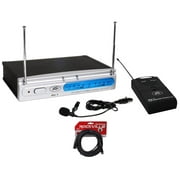 Peavey PV-1 U1 BL 911.70 Mhz UHF Wireless Lavalier Microphone System+XLR Cable