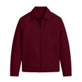 thumbnail image 5 of Men's Zip Up Casual Jacket Lapel Collar Fully Lined Long Sleeve Coat with Pockets Spring Fall Outfits Daily Outerwear, 5 of 6