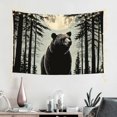 thumbnail image 2 of ZFLMY Bear Forest Full Moon Tapestry Home Decor for Wall Hanging, Bedroom, Living Room - 100% Polyester 60x40in, 2 of 7