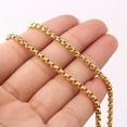 thumbnail image 6 of QQTDFG 2/3/4/5/7mm Fashion 316L Stainless Steel Rolo Link Chain Necklace for Women Men-Gold-3mm-18inch or 45cm, 6 of 9