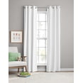 thumbnail image 3 of (2 pack) Your Zone Corduroy Blackout Grommet Curtain Panel,1 Panel, White, 38"W x 84"L, 3 of 12