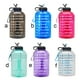 thumbnail image 2 of Sonducket Botella de agua de galón motivacional de 3,78 l, gran capacidad, marcador de tiempo, citas, jarra de plástico portátil para Ropa Deportiva, Zapatos rojo, 2 of 6