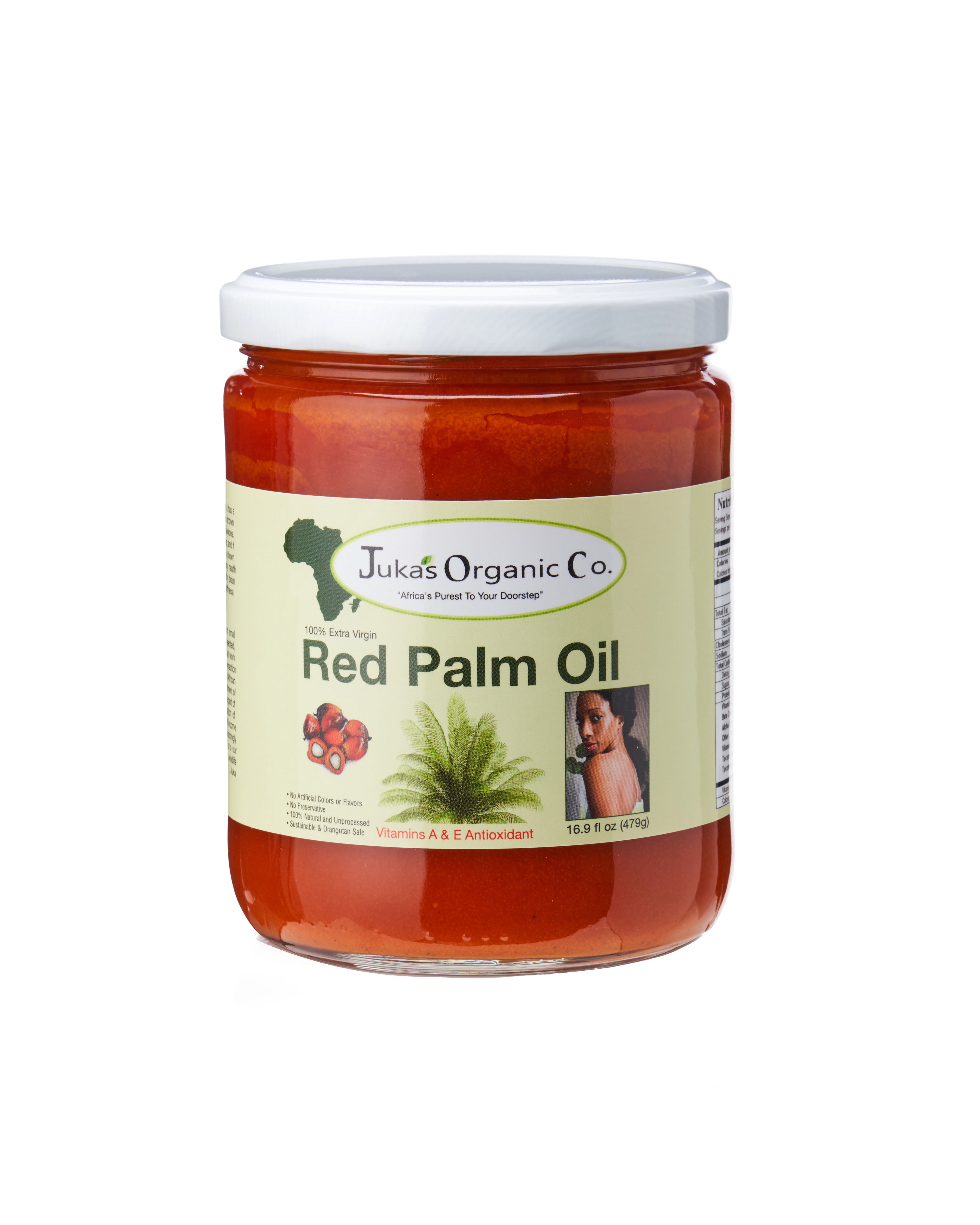Jukas Organic Co. Red Palm Oil 1/2 Liter - 16oz