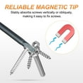 thumbnail image 4 of Uxcell 5pcs 1/4" Hex Shank TA1.8 Magnetic Head 2.6" Long Triangle Screwdriver Bit Blue, 4 of 7