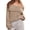 Light brown, variant on Fall Winter Womens Top Oversized Batwing Boat Neck Knit Casual Pullover Off Shoulder Sweater