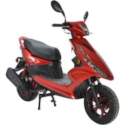 HHH Wave 150cc Fully Automatic Gas Street Scooter Moped for Adults 150cc Street Bike with 10 Aluminum Wheels -Blue