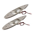 thumbnail image 2 of Terraxo 2x Lumière de Navigation Marine à LED Accessoire Acier Inoxydable Réparation Robuste Fournitures Professionnelles Lampe Indicateur Signal Lumière de Bateau, 2 of 8