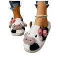 thumbnail image 6 of Amidoa Funny Womans Slippers Black Fuzzy House Animal Non Slip Warm Winter Slippers Womens Clogs 36, 6 of 9