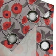 thumbnail image 4 of Ambesonne Grommet Curtain, , 50"x60", Warm Taupe and Dark Coral, 4 of 5