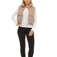 thumbnail image 3 of Chaleco acolchado Steve Madden recortado para mujer sin mangas, 3 of 7