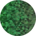 thumbnail image 1 of Ahgly Company Indoor Square Patterned Dark Forest Green Area Rugs, 3' Square, 1 of 1