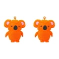 thumbnail image 1 of LKWLPD 2 piezas Koala Bear Pets - Juguete elástico y blando para aliviar el estrés, con tentáculos para el cabello, regalo de fiesta para niños y adultos, color naranja, talla única, 1 of 6