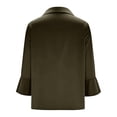 thumbnail image 5 of Endives Womens Satin Blouses Fashion 3/4 Sleeve Shirts Casual Cowl Neck Tee Shirt Elegant Work Tops Dressy Business Shirt Bronze, 5 of 6