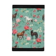 thumbnail image 3 of CHAQLIN Kids Trifold Wallet Horse Floral Print Portable Small Purse for Outdoor, Polyester Easy to Clean Youth Wallet, 3 of 6
