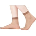 thumbnail image 7 of 12 Pairs Sheer Ankle Socks Thin Nylon Transparent Ankle High Hosiery Socks Short Dress Stockings for Women and Girls, 7 of 7