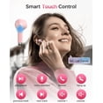 thumbnail image 4 of Audífonos Inalámbricos Bluetooth 5.4, 40 Horas de Música - Auriculares In Ear con 4 Micrófonos ENC, Sonido Estéreo Hi-Fi, Batería de Larga Duración, IPX7 Resistencia al Agua, Carga Rápida Tipo-C, 4 of 7