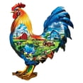 thumbnail image 1 of 500 Pc Shaped Rooster Puzzle - The Rooster's Song, 1 of 3