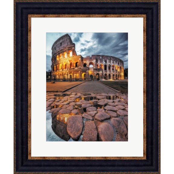 Great Art Now The Colosseum by Massimo Cuomo, Framed Wall Art, 26.5W x 31.5H