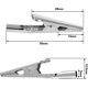 thumbnail image 2 of 60 Pieces Metal Alligator Clips, Metal Test Alligator Clips, Metal Wire Alligator Clips, Alligator Alligator Clips, Electric Alligator Clips For Autom, 2 of 5
