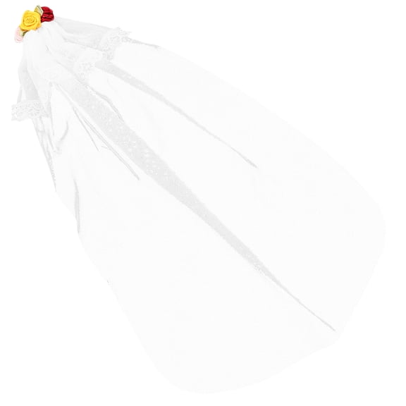 Masteelf Doll Accessories Doll Veil 33.00X20.50X0.20CM White