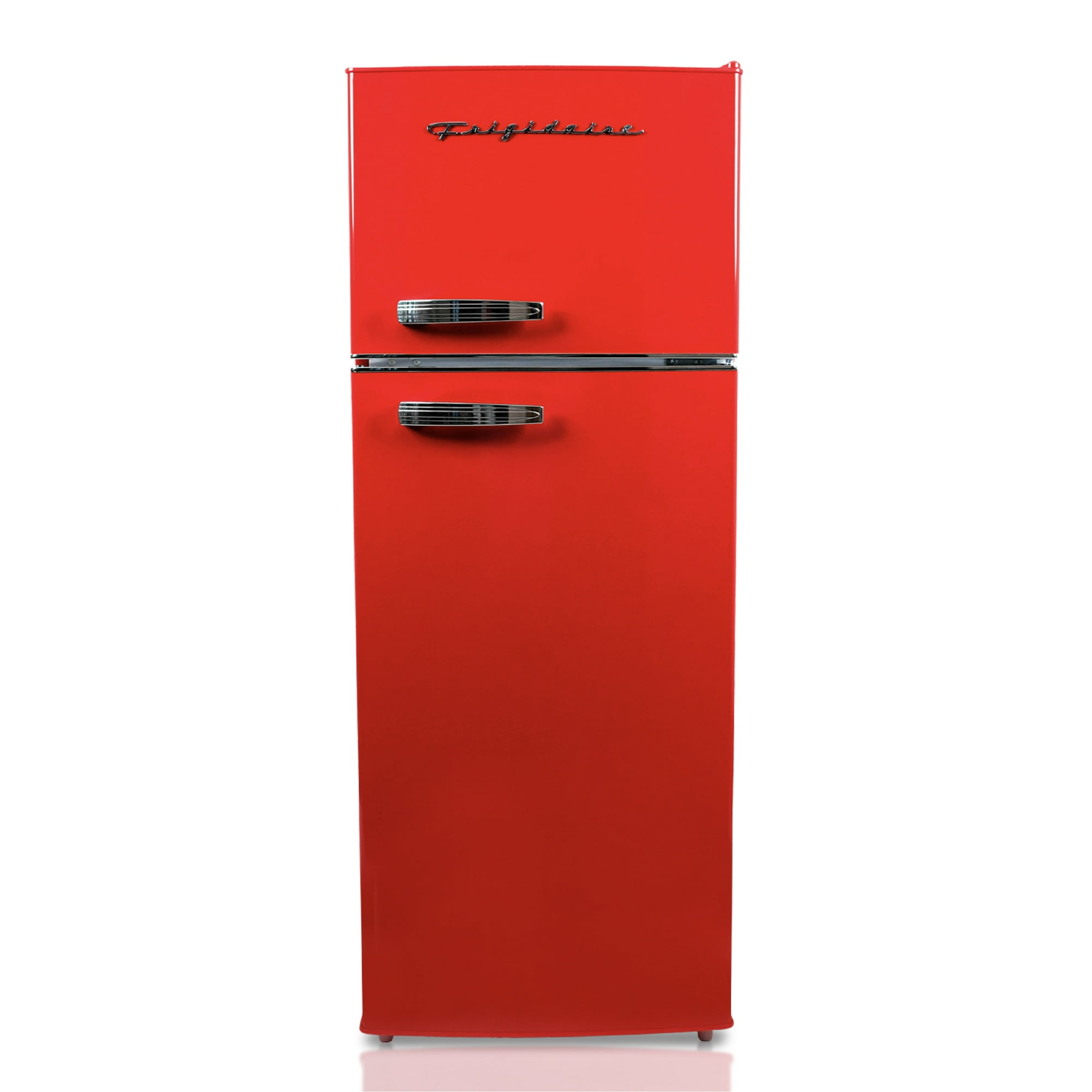 Frigidaire 7.5 Cu Ft. Retro Refrigerator, Top Mount Compact Fridge, Red