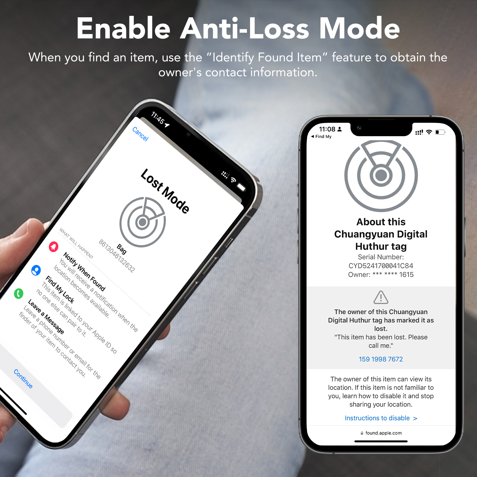 Jarbooer Wallet Tracker Card 2-Pack with Apple Find My photo 6
