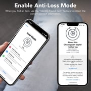 Wallet Tracker Card 2Pack, Bluetooth Tracker with Apple Find My(iOS Only), Rechargeable Thin Smart Card Wallet Finder, Item Finder for Luggage/Passport/Phone/Keys, IP68 Waterproof Black, FCC Approved